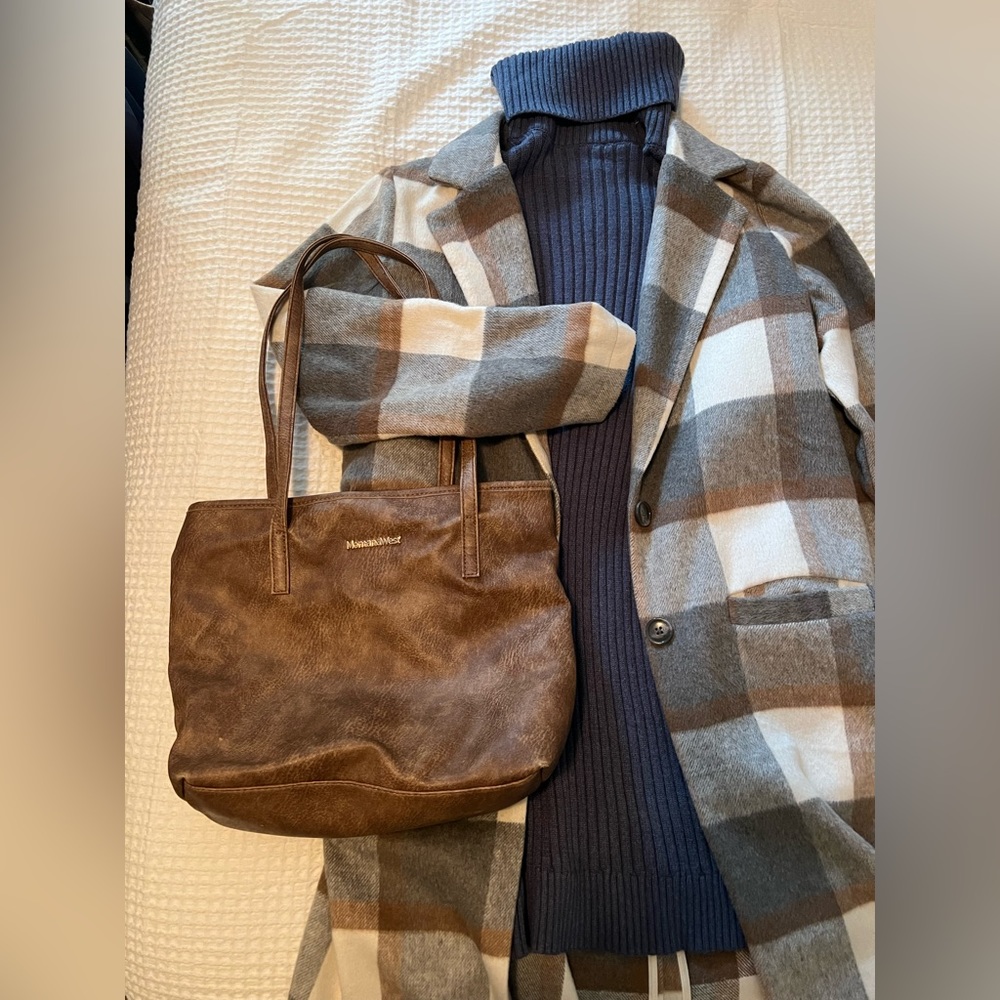 True Blue Neutral Fall Fit! 👜🌀☕️🟤